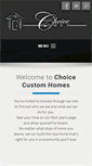 Mobile Screenshot of choicecustomhomes.com